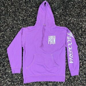 Vibrant Purple Graphic Hoodie